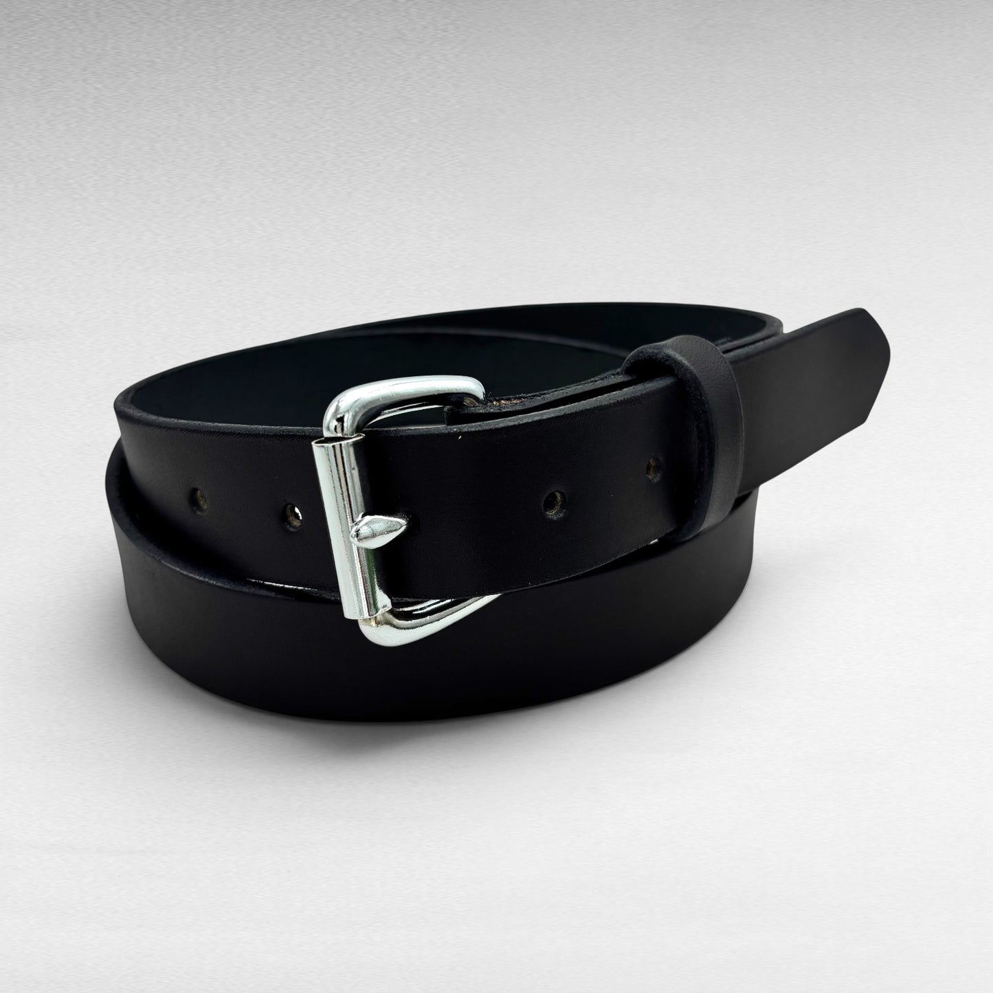 Black Bridle Leather Belt – 1 1/4” | Handcrafted in USA