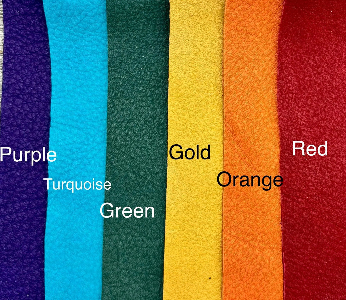 XL Colorful Deerskin Pouch – 8" Zipper