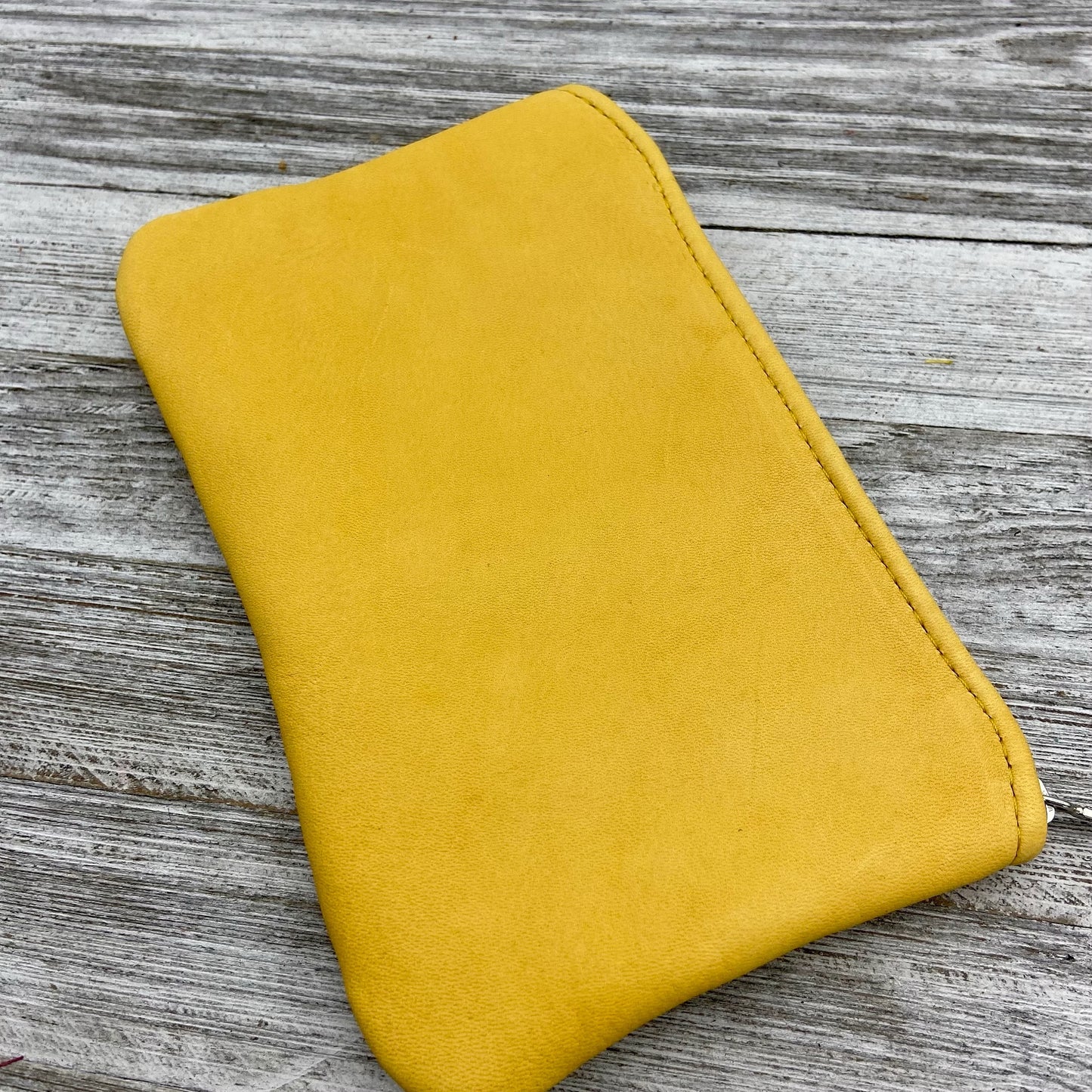 XL Colorful Deerskin Pouch – 8" Zipper