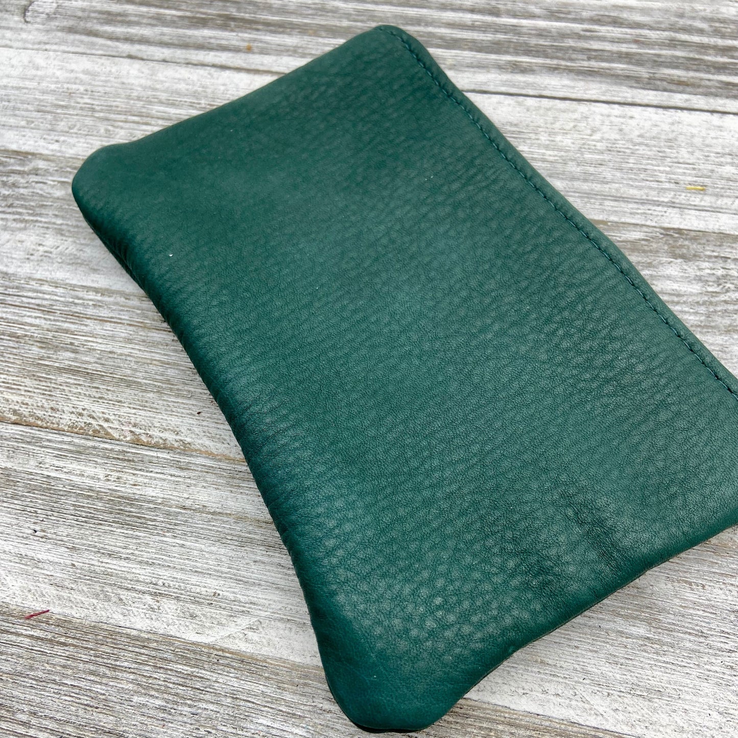 XL Colorful Deerskin Pouch – 8" Zipper