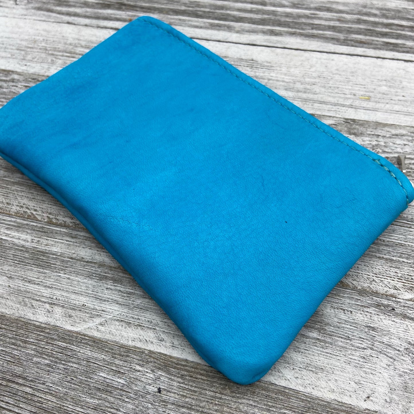 XL Colorful Deerskin Pouch – 8" Zipper