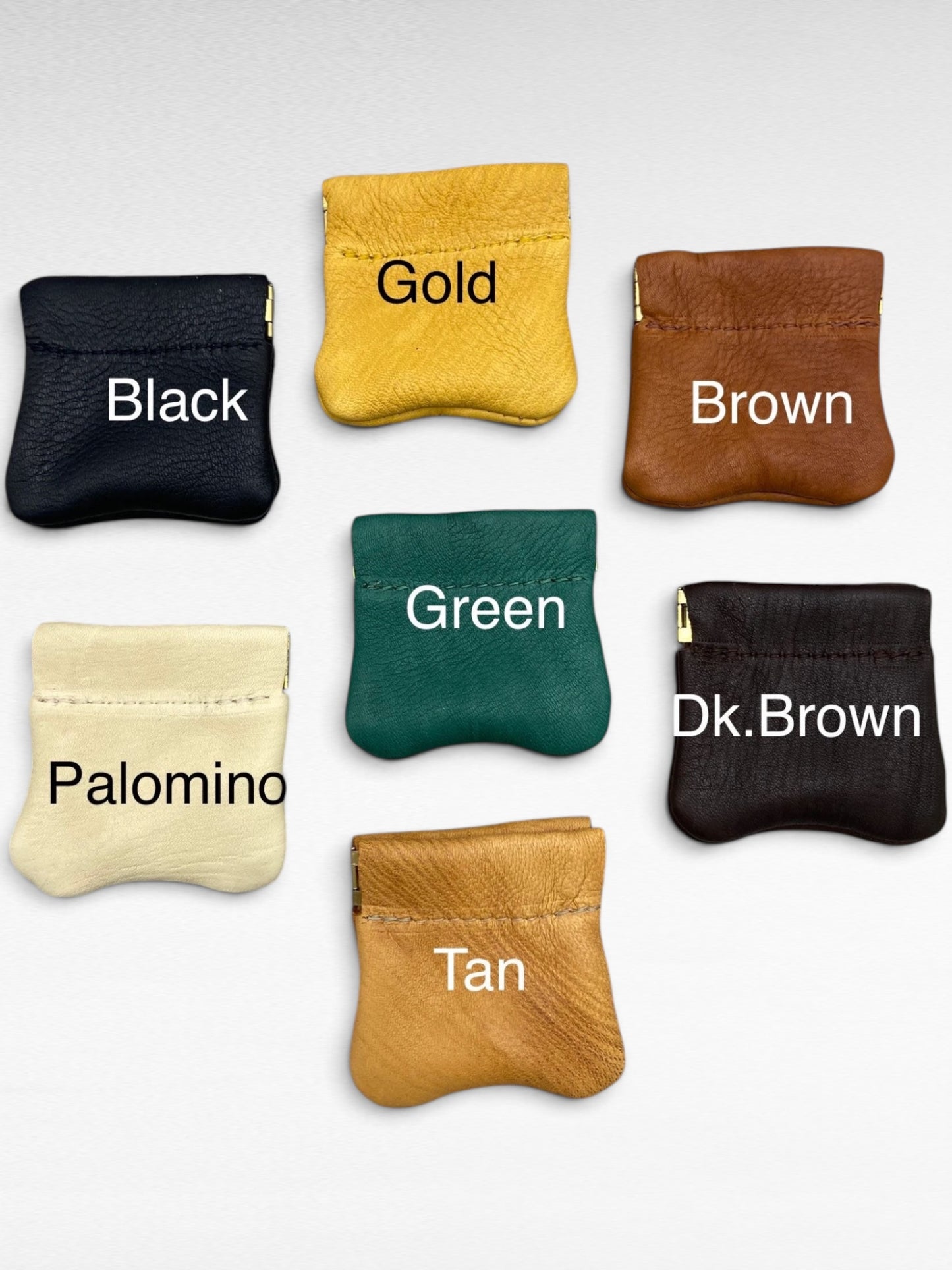 Large Deer Skin Squeeze Coin Case