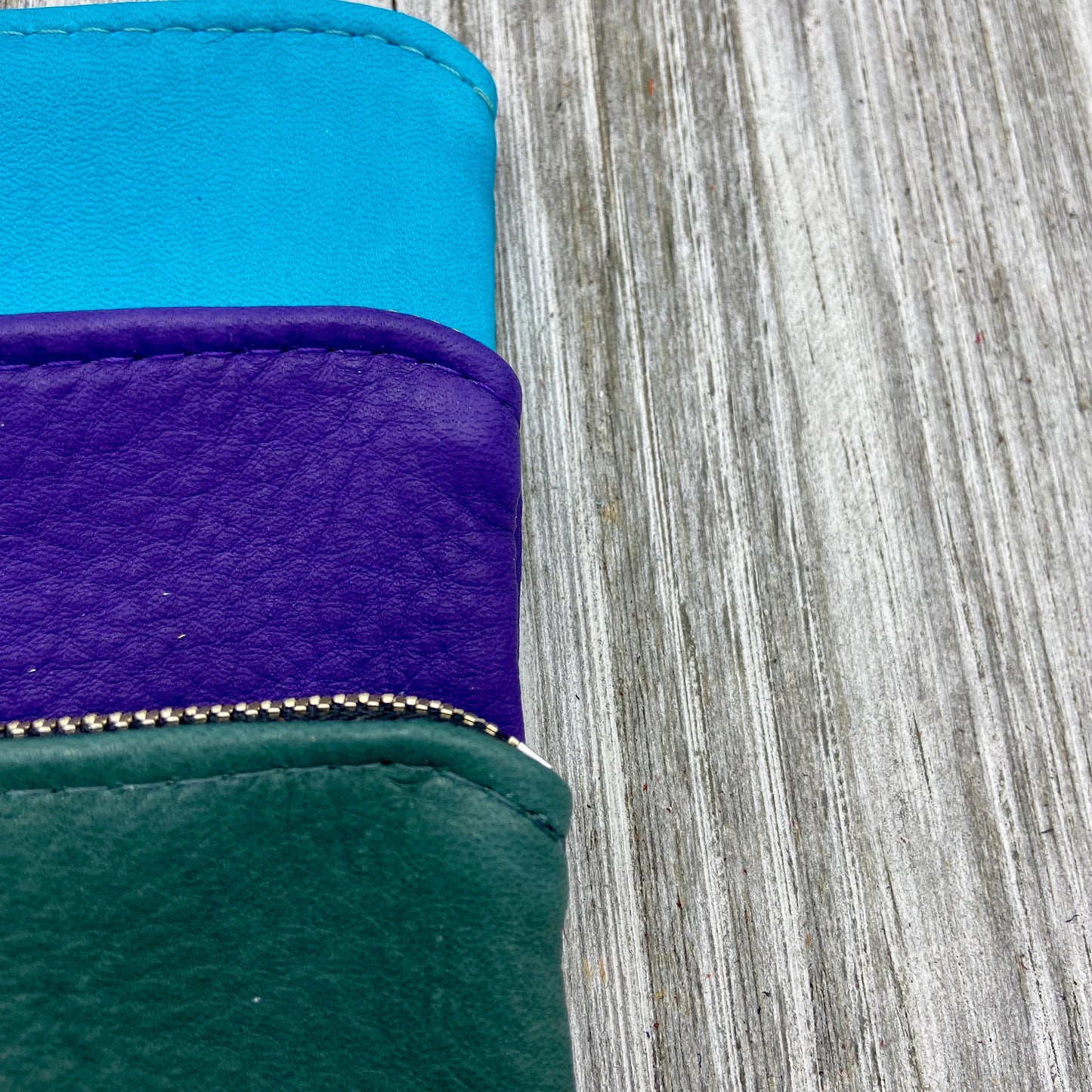 Medium Colorful Deerskin Pouch – 4.8" Zipper