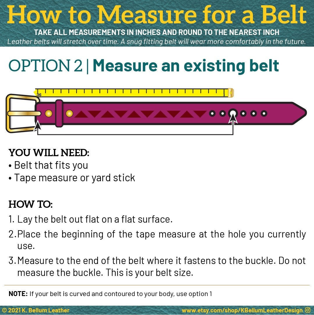 Dk.Brown Leather Belt (1 1/2” )