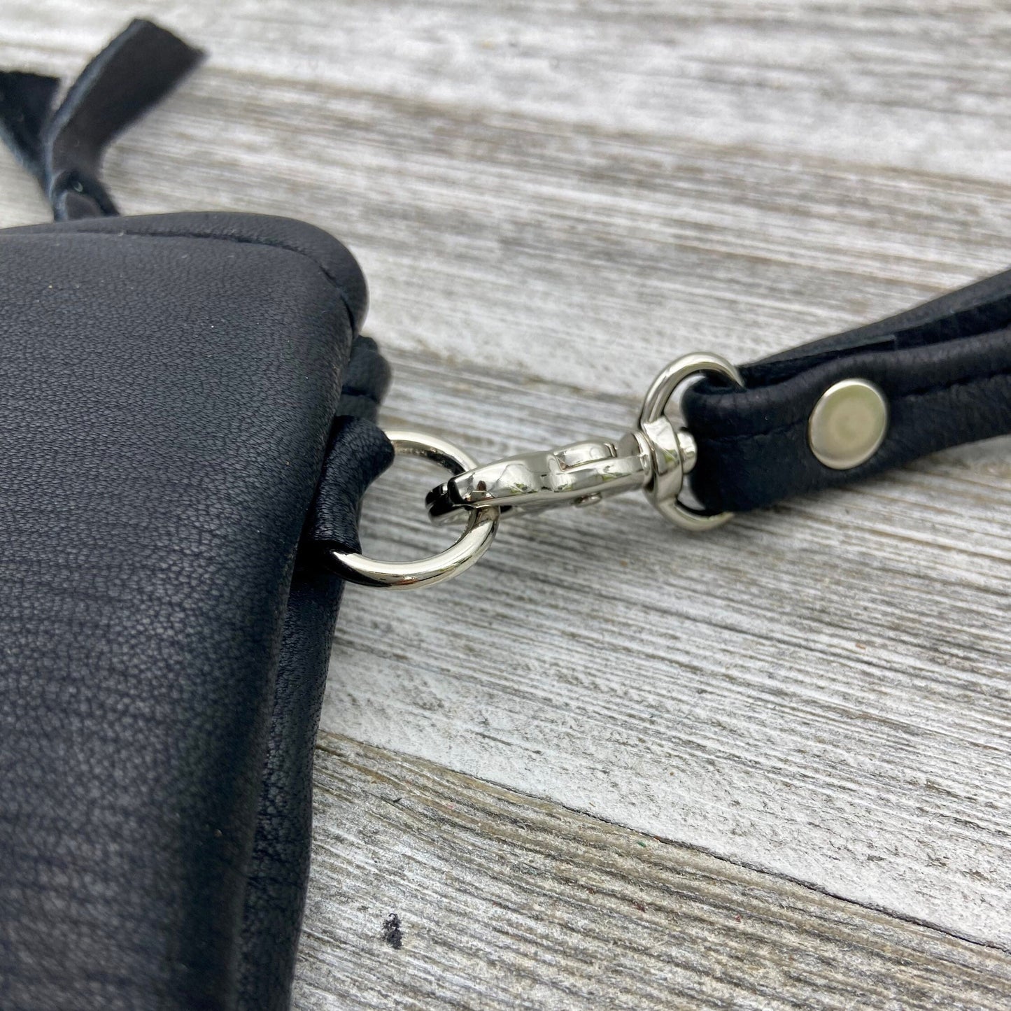 XXL Deer Skin Pouch with a Wristlet (10" zipper)