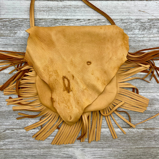 Clover - Deerskin Fringe Bag