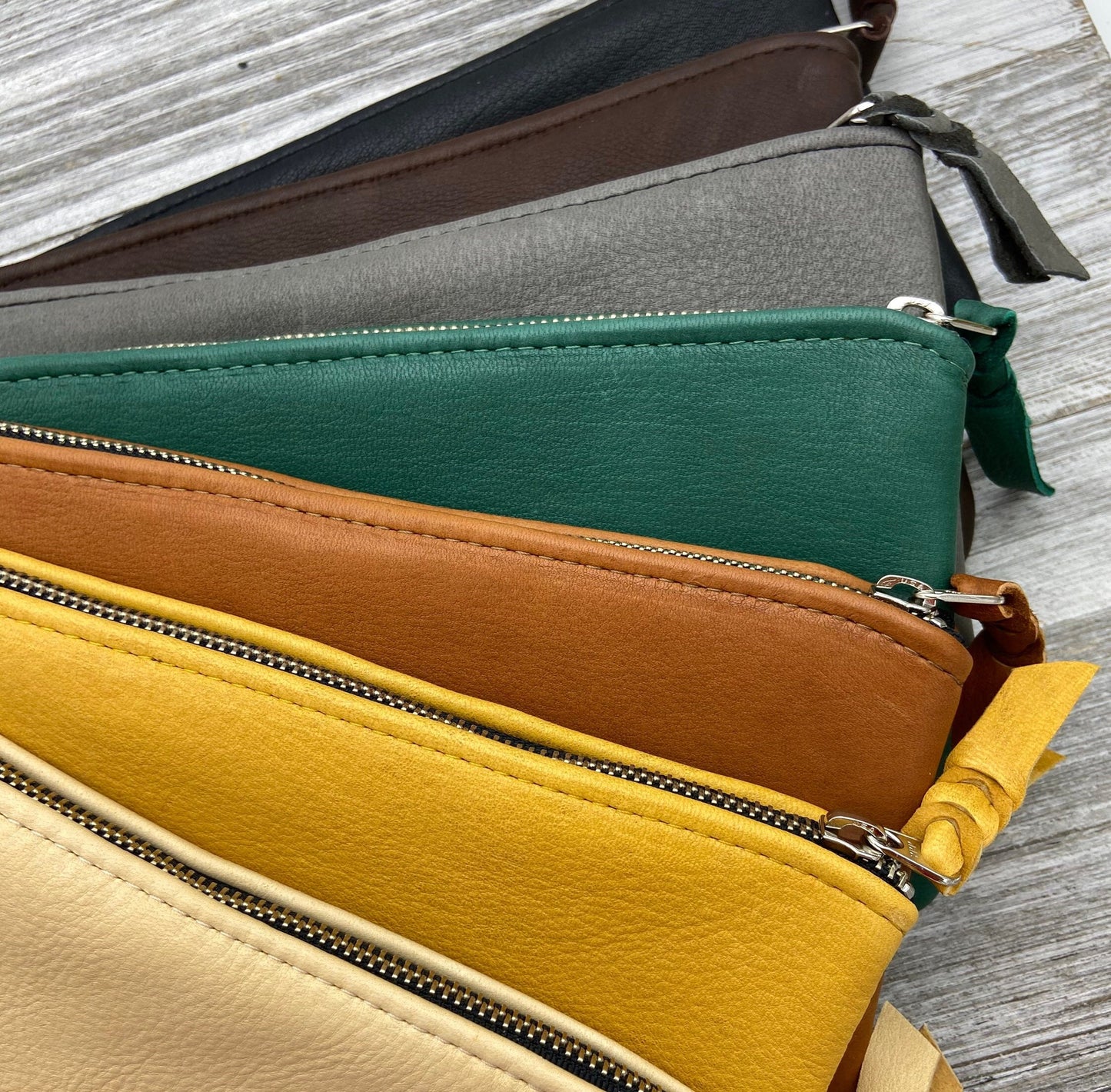 XXL Deer Skin Pouch (10" zipper)