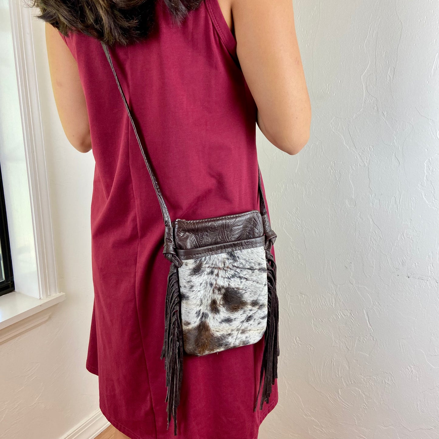 Helena w/ Fringe & Furr -Small Shouler Bag