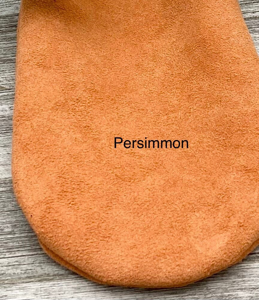 Medium Leather Drawstring Pouch (6.5" x 5")