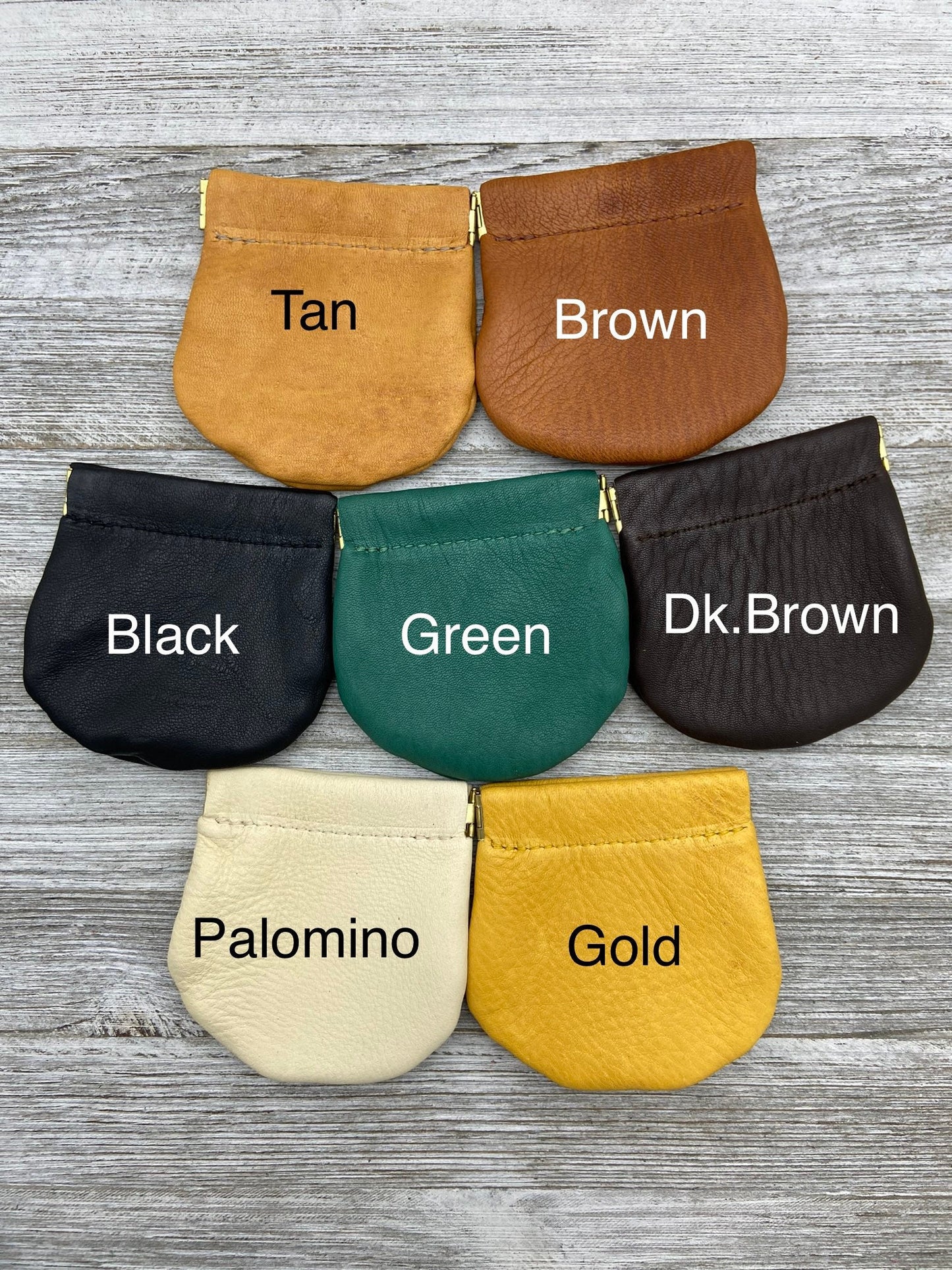 Large Deer Skin Double Zipper Pouch (8" inch)