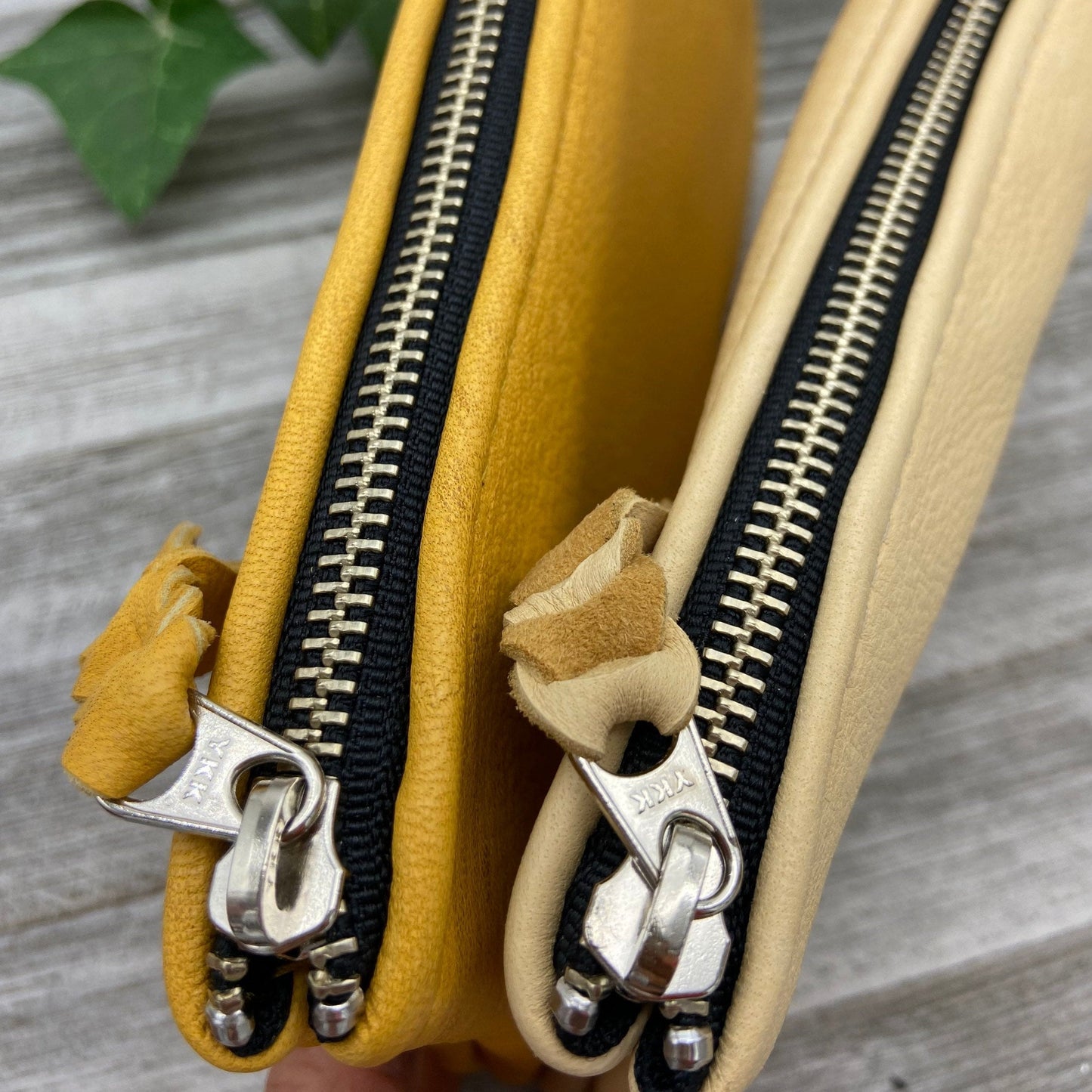 XXL Deer Skin Pouch with a Wristlet (10" zipper)