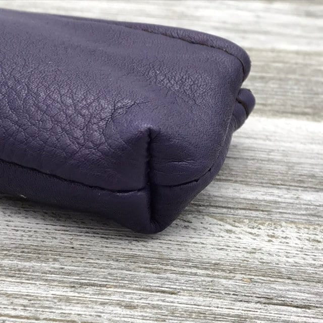 Leather Pen/Pencil Case Top Zipper (Solid & Floral)