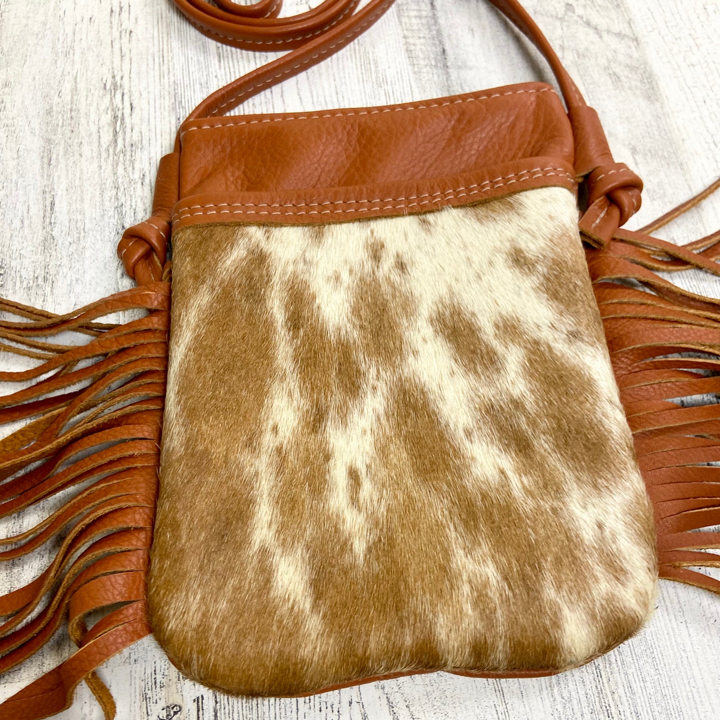 Helena w/ Fringe & Furr -Small Shouler Bag