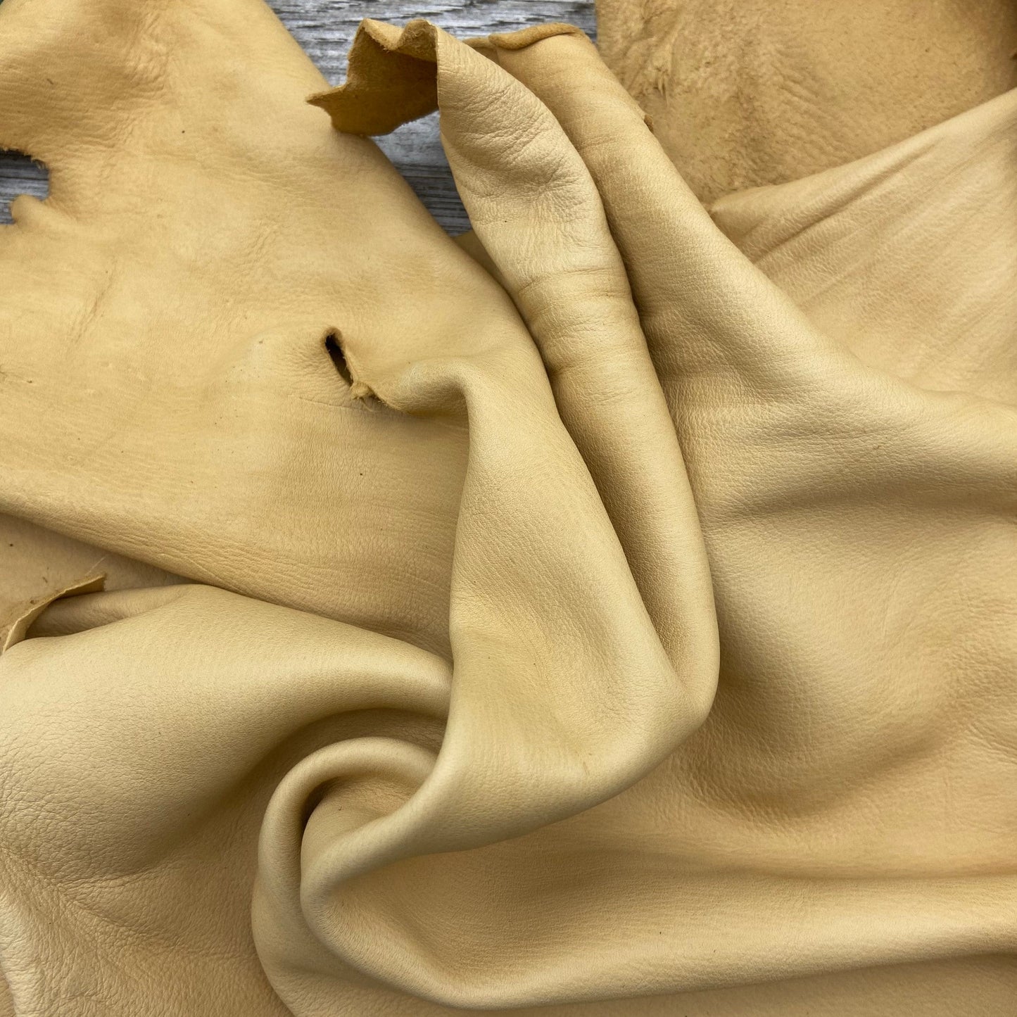 Large Deer Skin Drawstring Pouch (9" x 7.25")