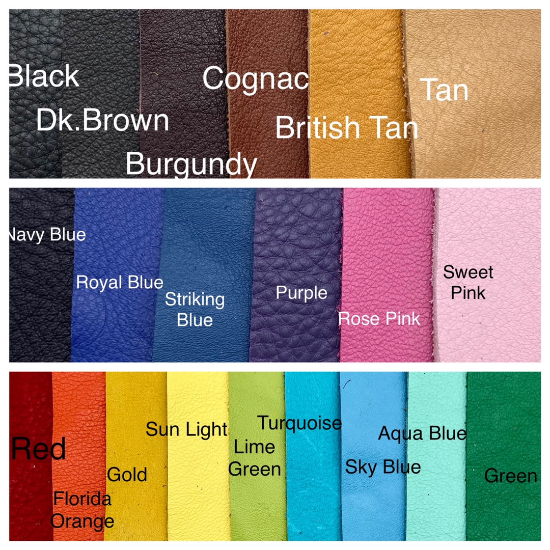 Medium Leather Zipper Pouch (4.8" zipper)