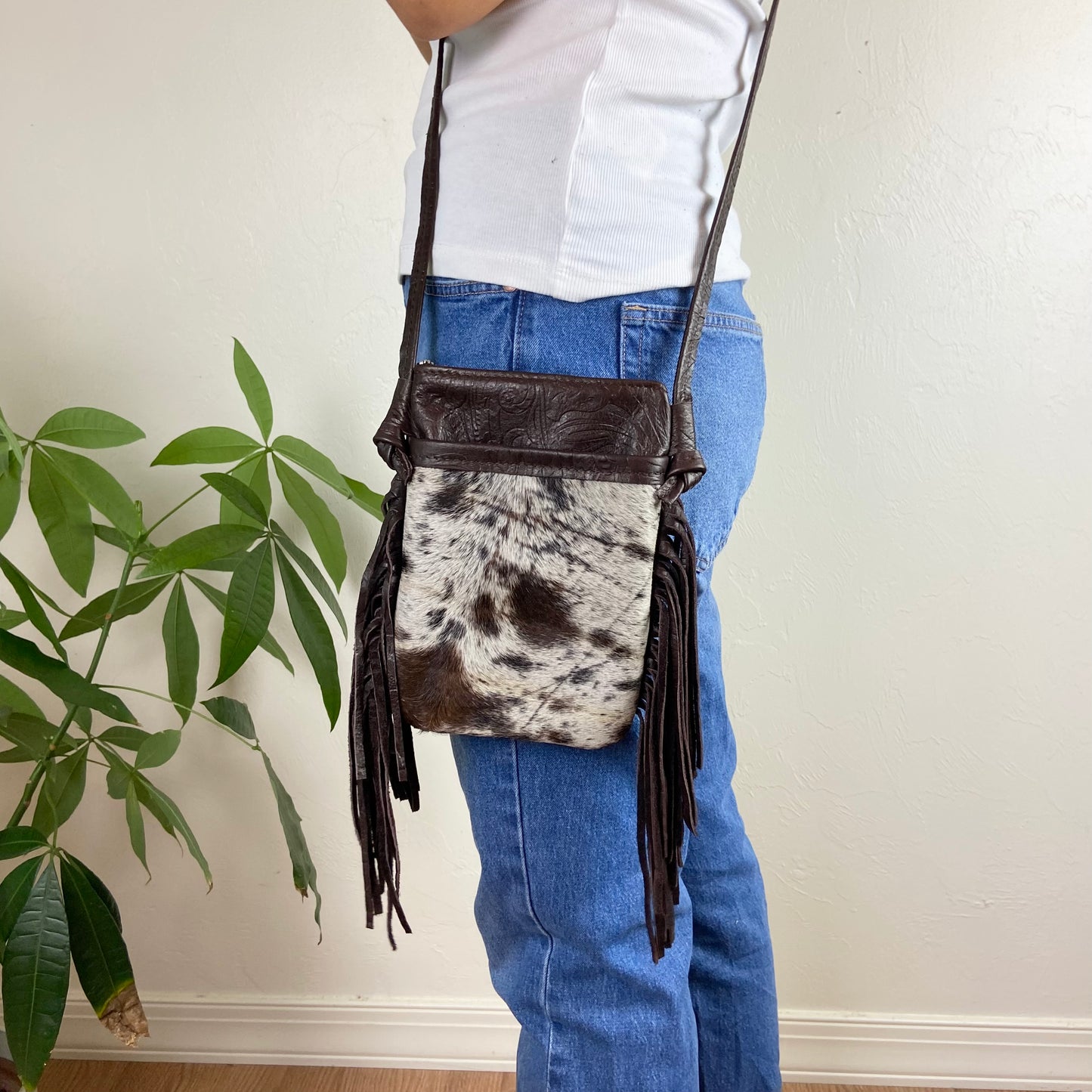 Helena w/ Fringe & Furr -Small Shouler Bag