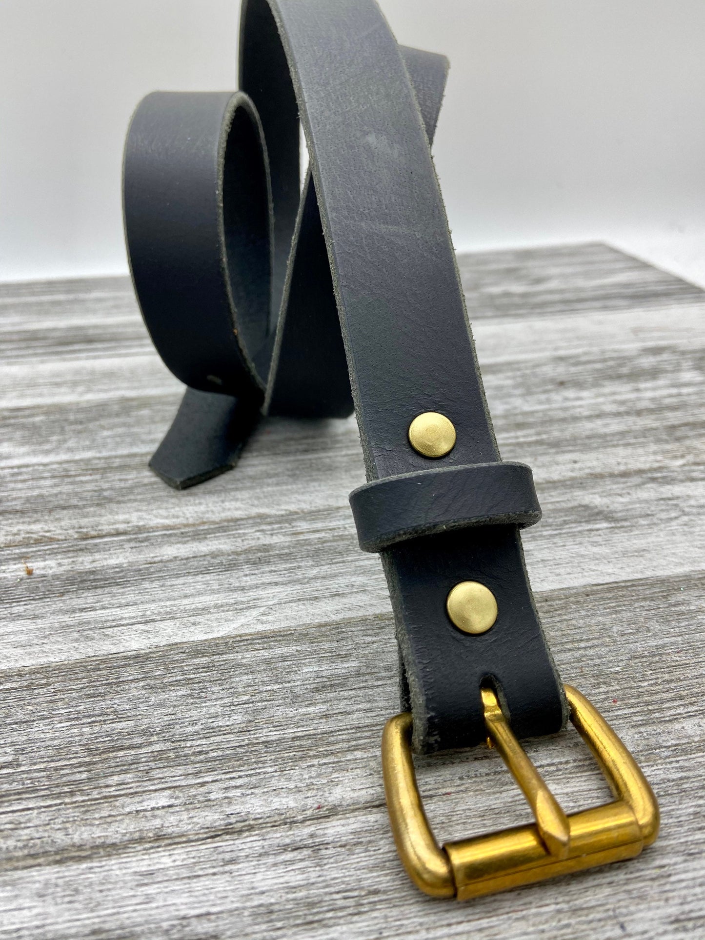 Black Leather Belt (1 1/4")