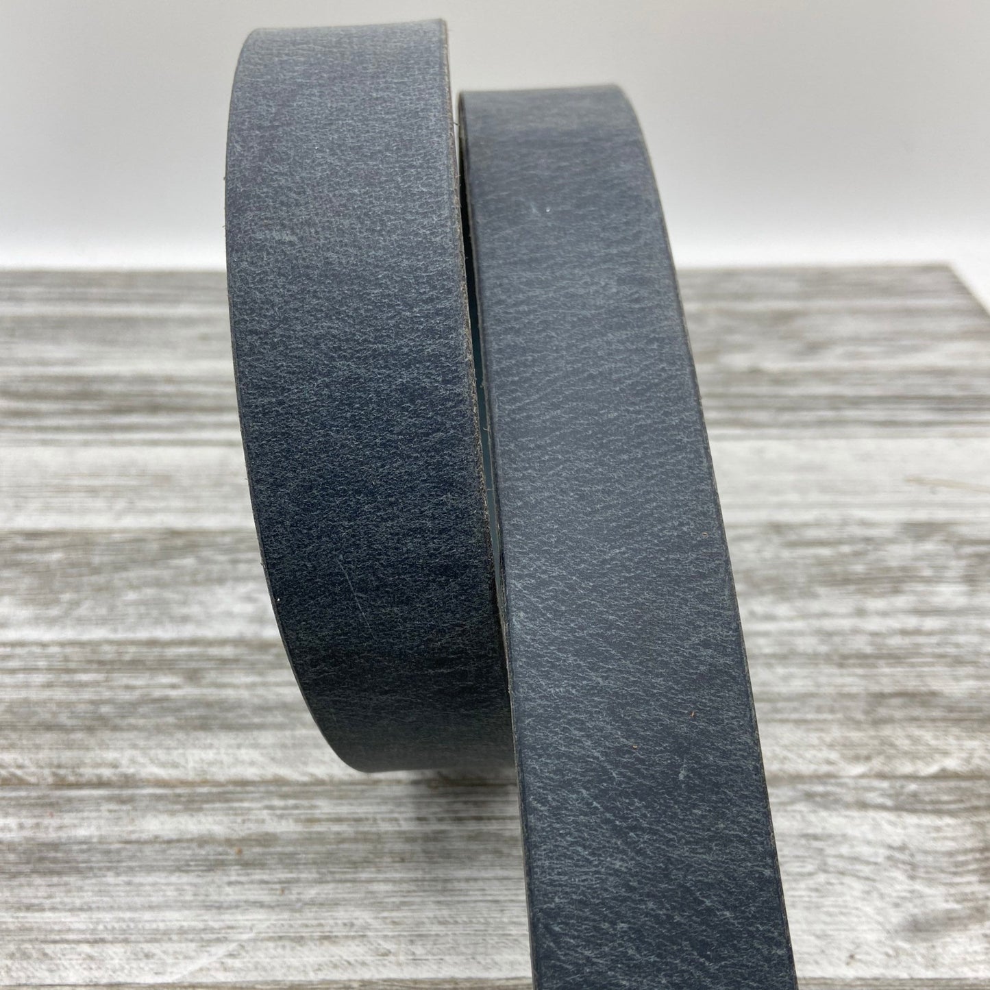 Distressed Black Leather Belt (1 3/8”)