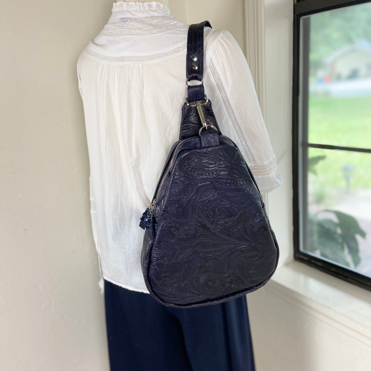Lennon ~ Floral Sling Backpack