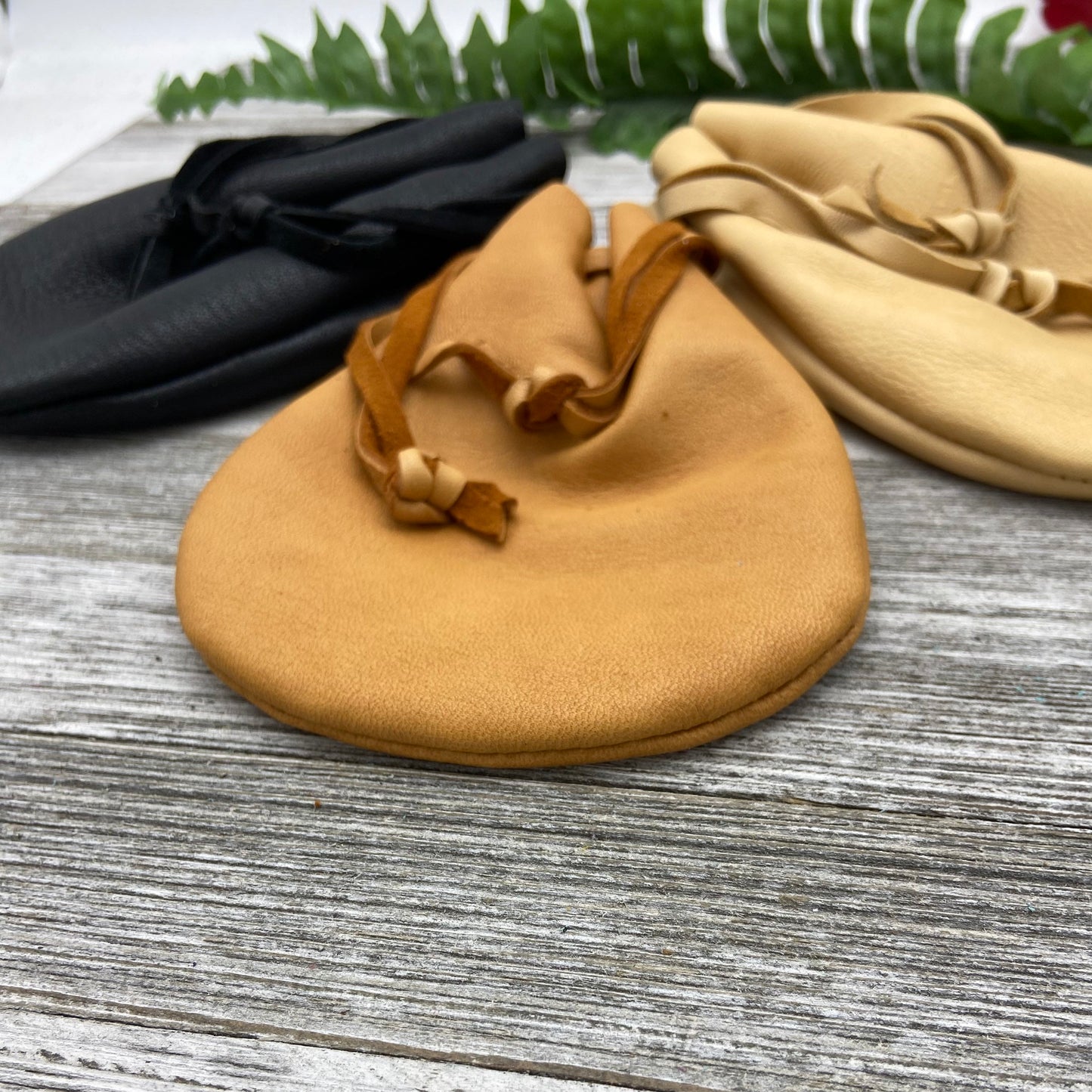 Medium Deer Skin Drawstring Pouch (6.5" x 5")