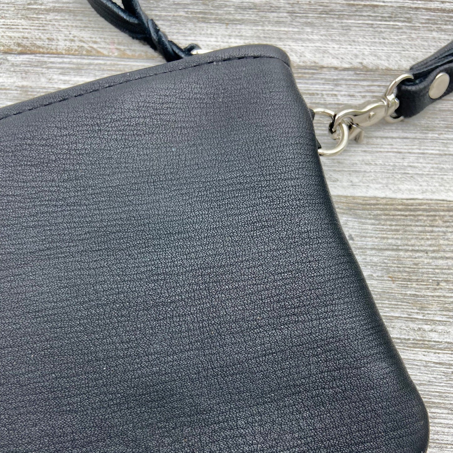 XXL Deer Skin Pouch with a Wristlet (10" zipper)