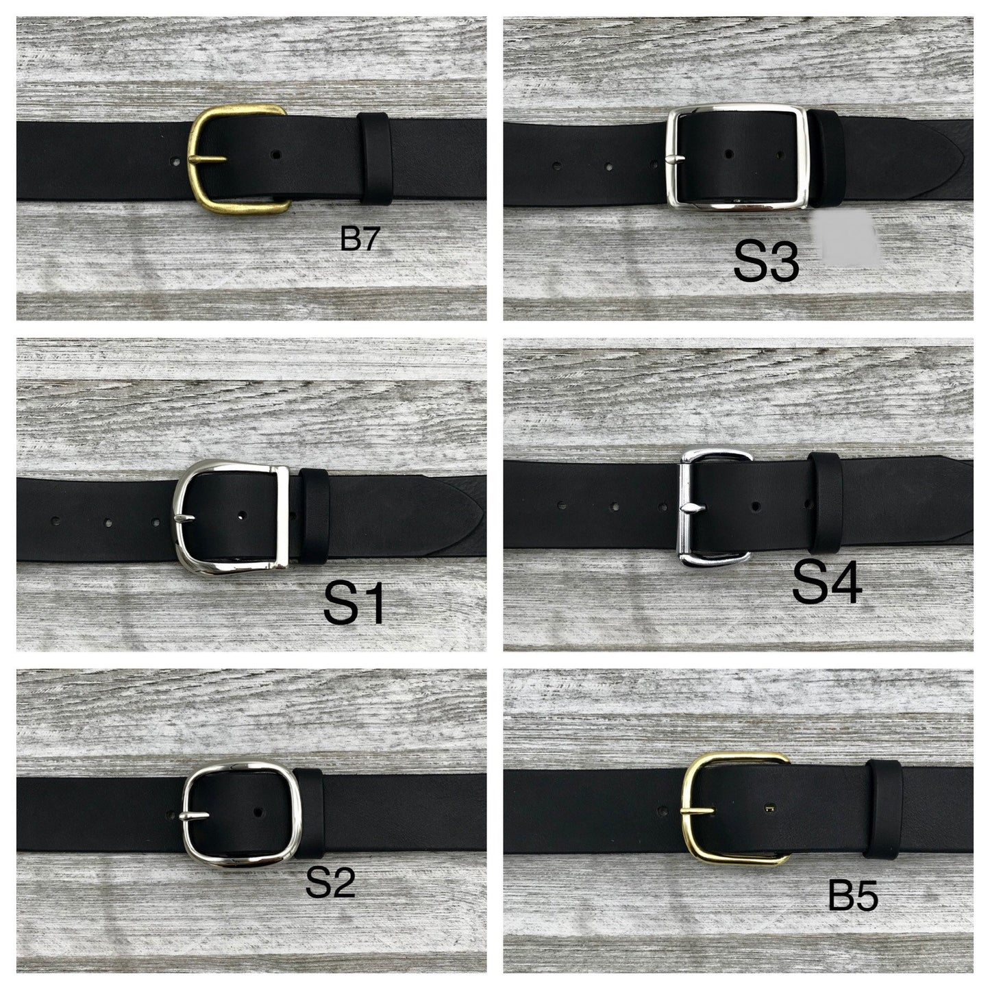 Vintage Distressed Brown Leather Belt (1 1/2")