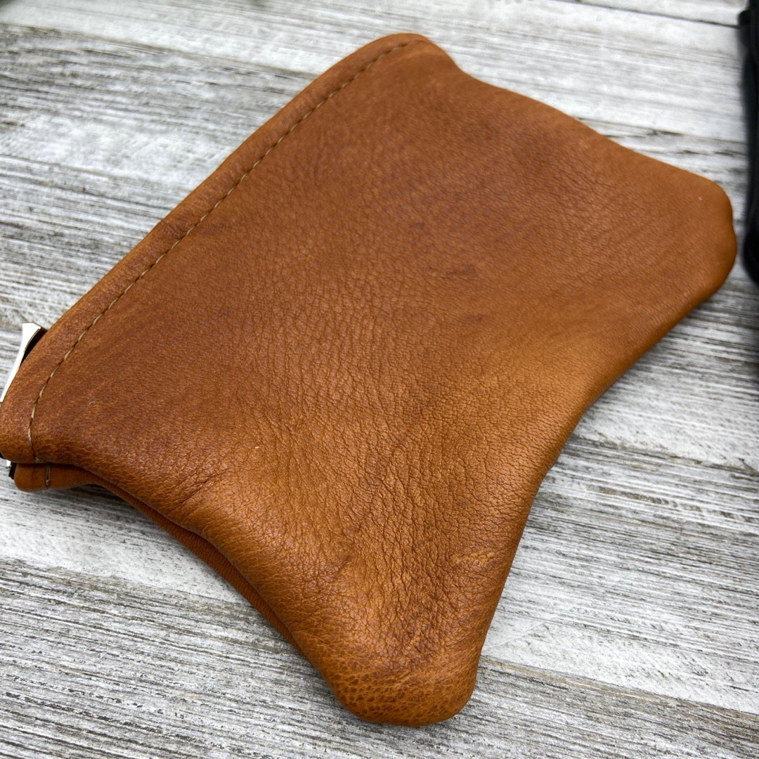XL Deer Skin Pouch (8" zipper)