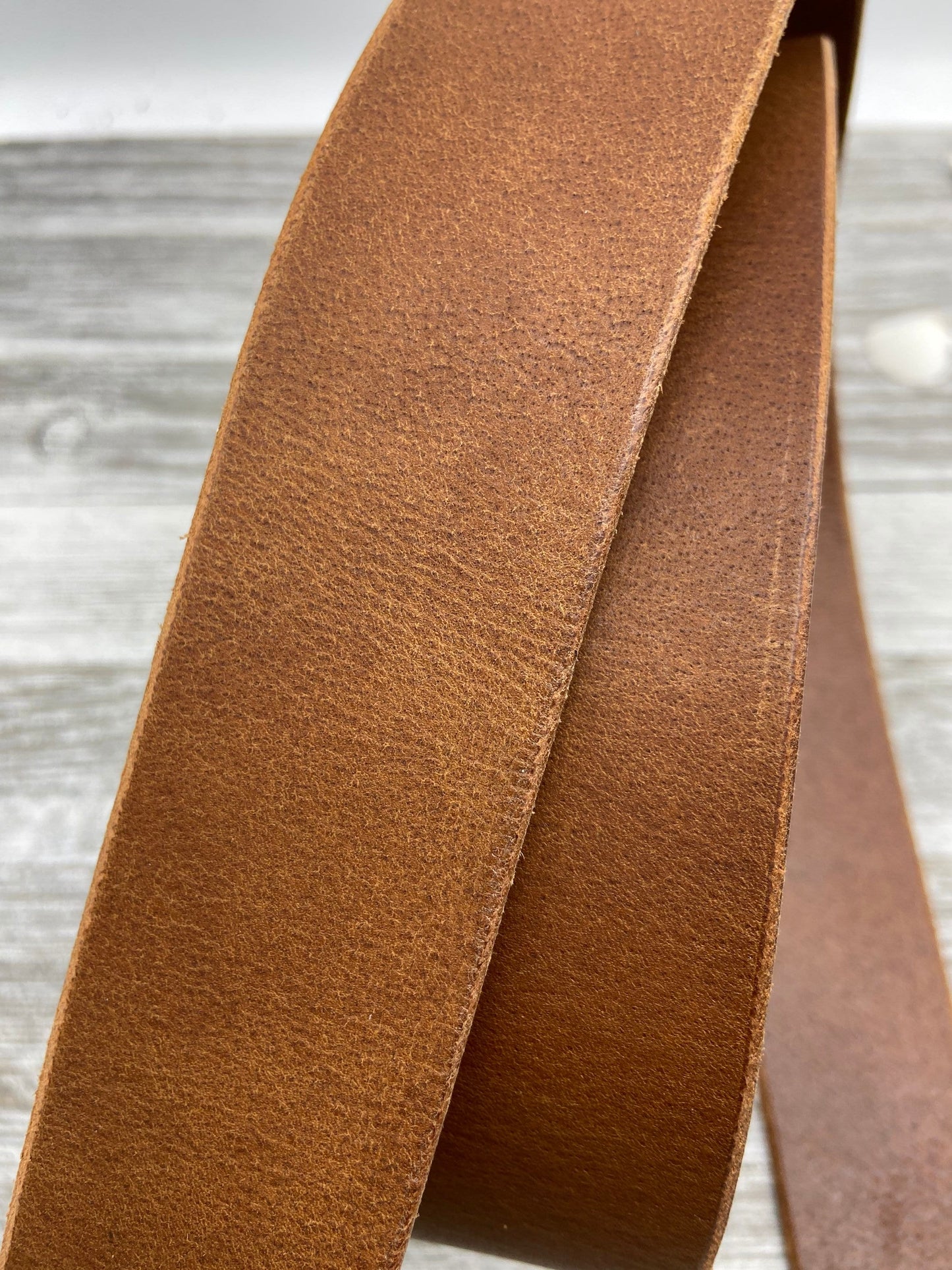 Lt. Brown Leather Belt (1 1/2”)
