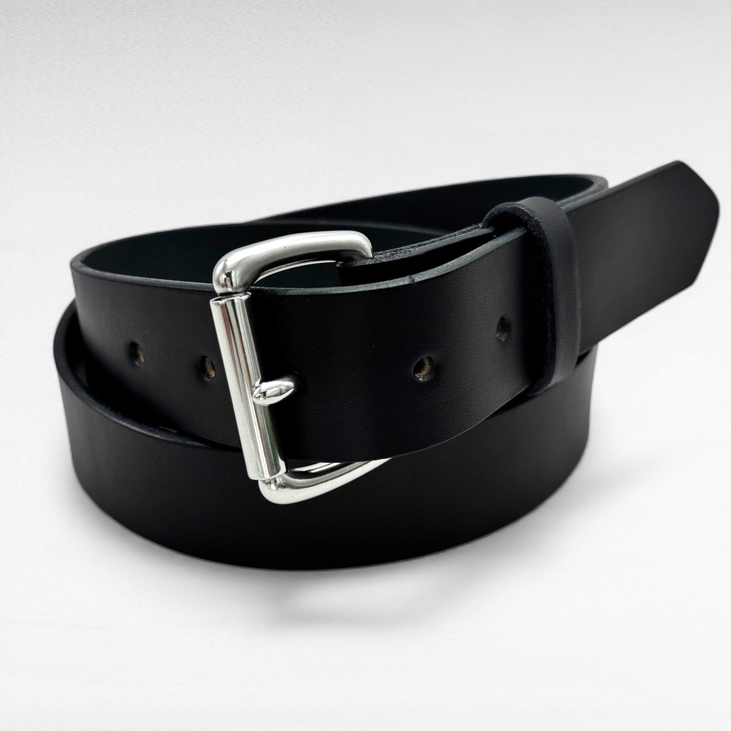 Black Bridle Leather Belt – 1 1/2” | Handcrafted in USA