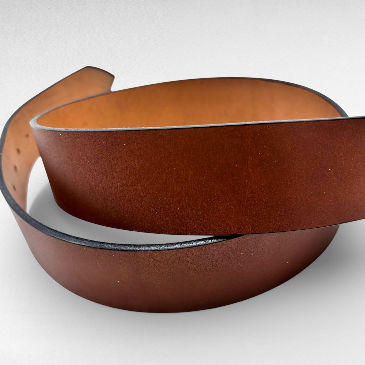 Brown Bridle Leather Belt – 1 3/4” Bridle Leather – Handcrafted in USA