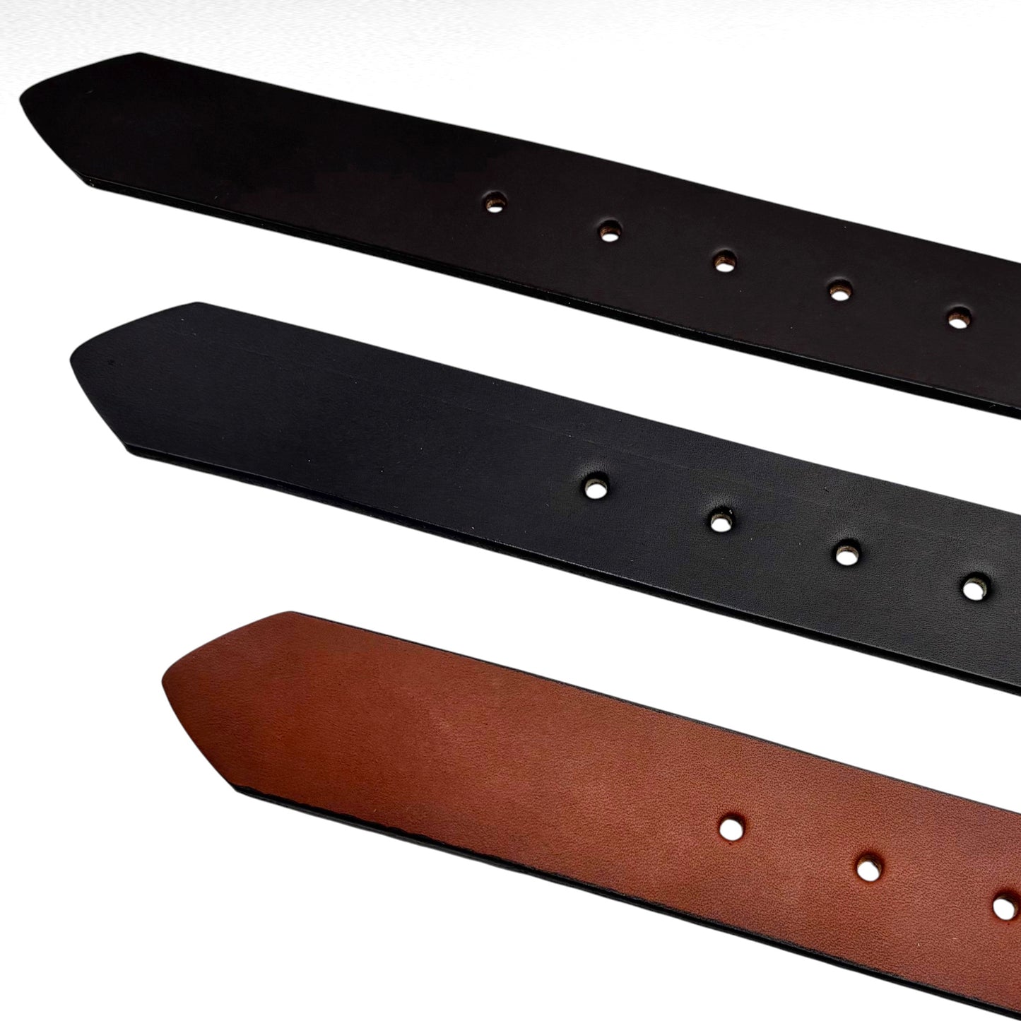 Black Bridle Leather Belt – 1 3/4” Bridle Leather – Handcrafted in USA