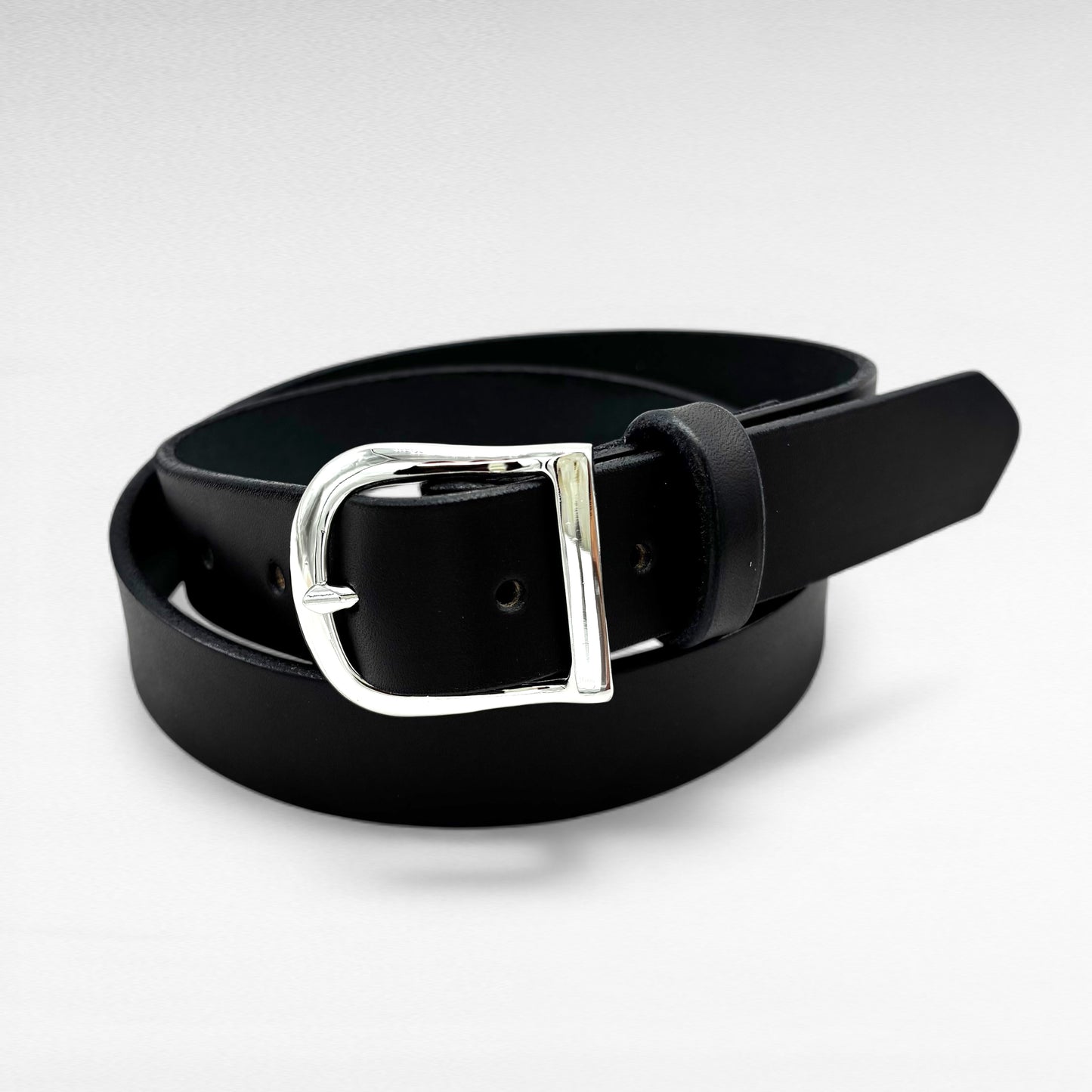 Black Bridle Leather Belt – 1 1/4” | Handcrafted in USA