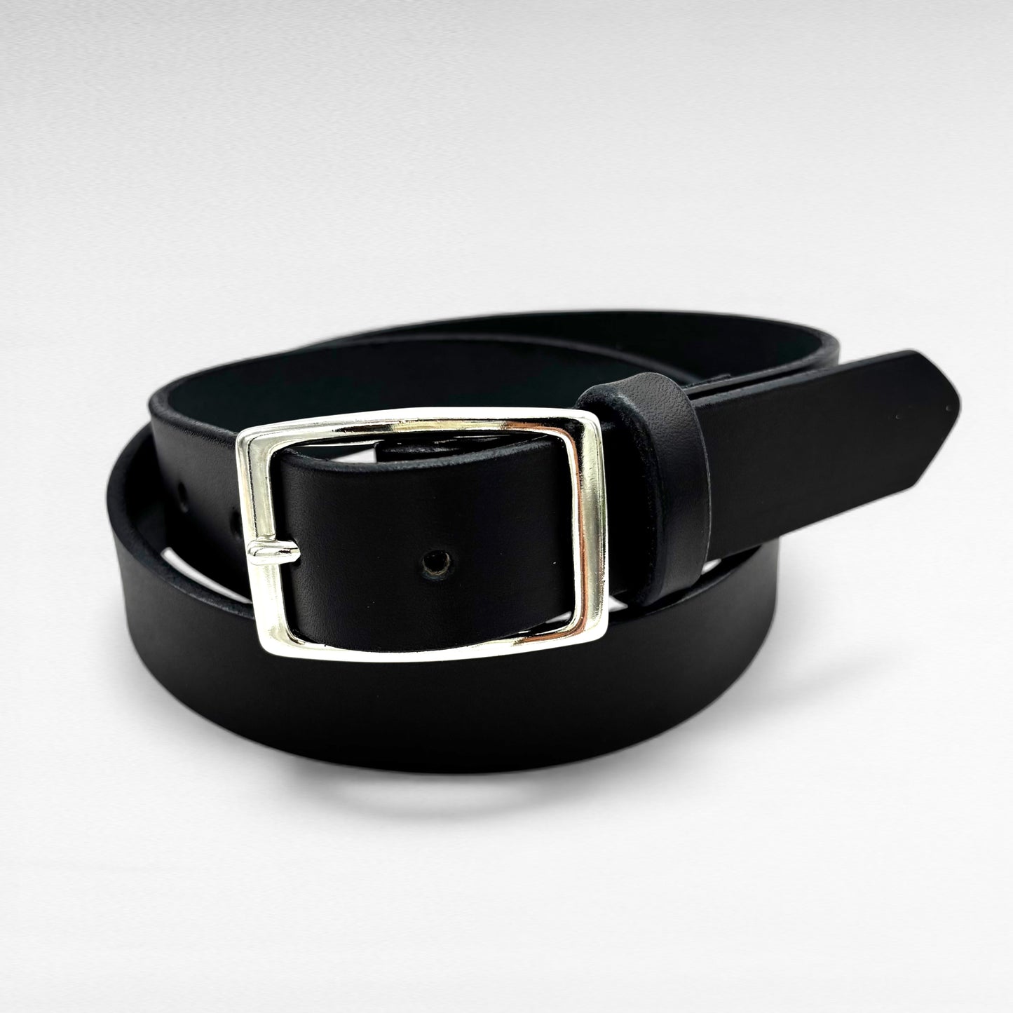 Black Bridle Leather Belt – 1 1/4” | Handcrafted in USA