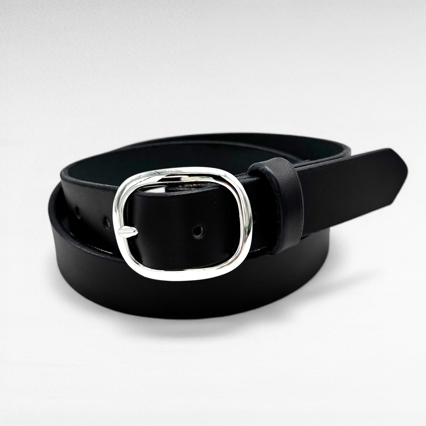 Black Bridle Leather Belt – 1 1/4” | Handcrafted in USA
