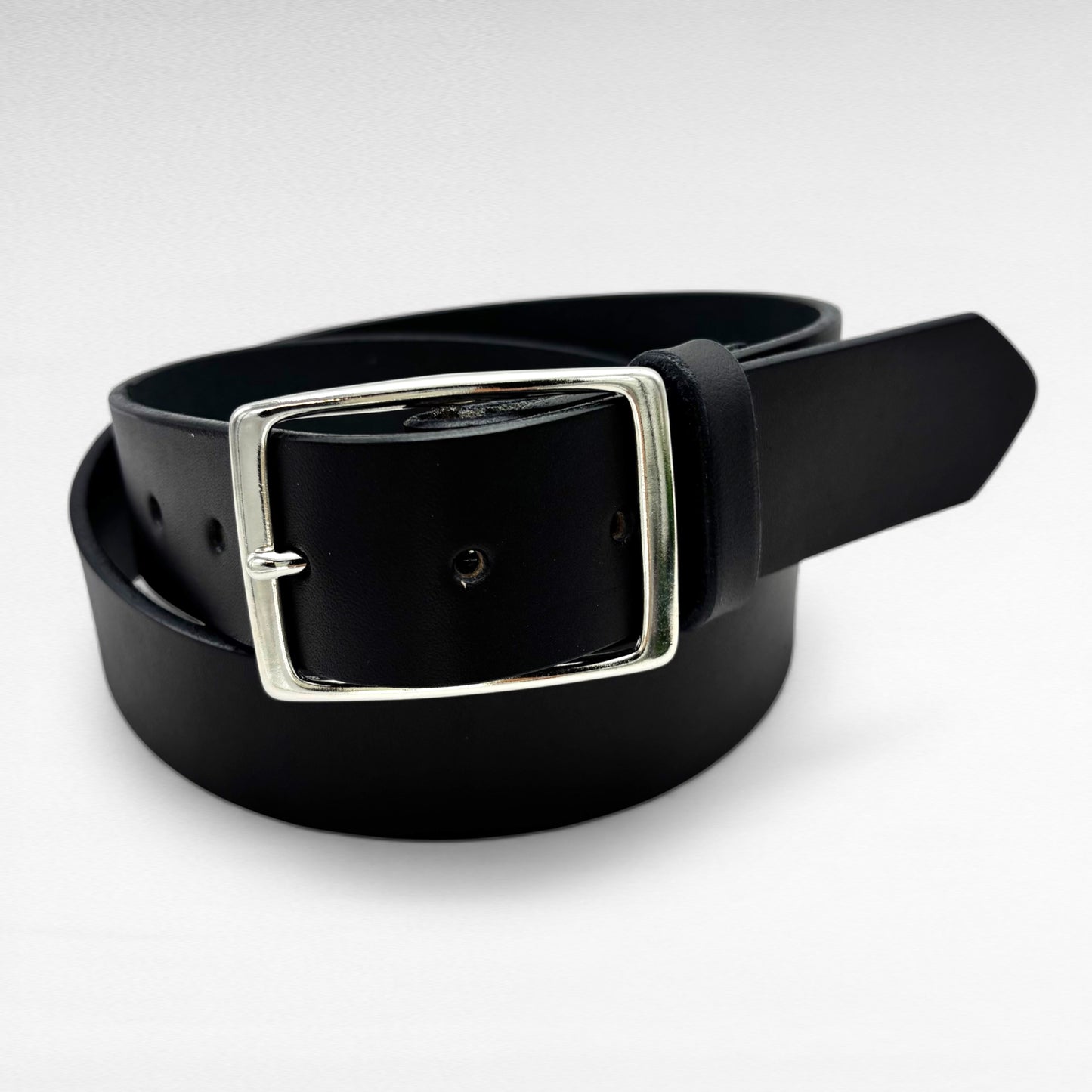 Black Bridle Leather Belt – 1 1/2” | Handcrafted in USA
