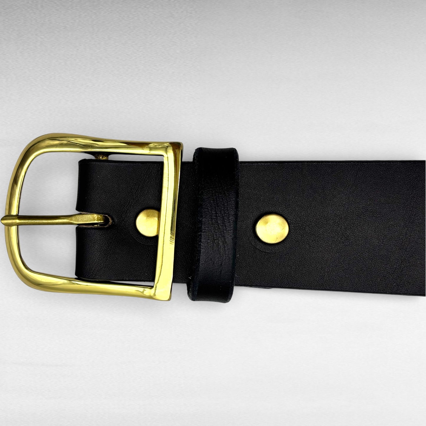 Black Bridle Leather Belt – 1 3/4” Bridle Leather – Handcrafted in USA