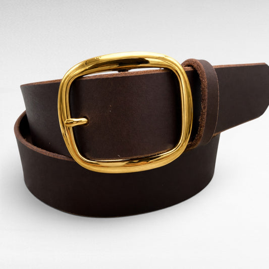 Dark Brown Full Grain Leather Belt – 1 3/4” | Handcrafted in USA