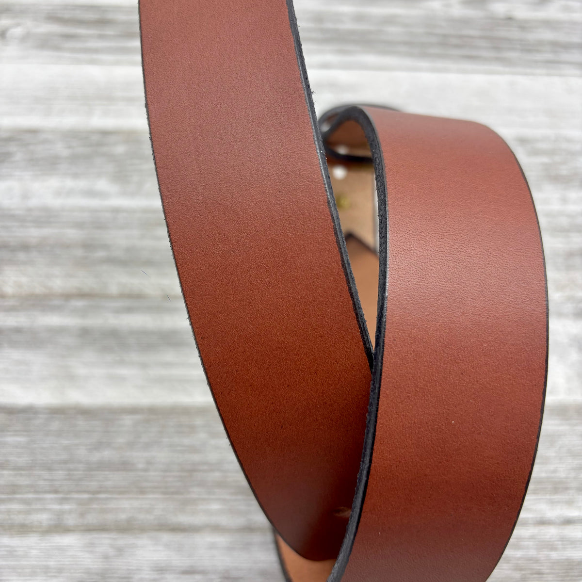 American Bridle Leather Belt – Brown – 1-1/2" – Silver Buckle | Handmade in USA
