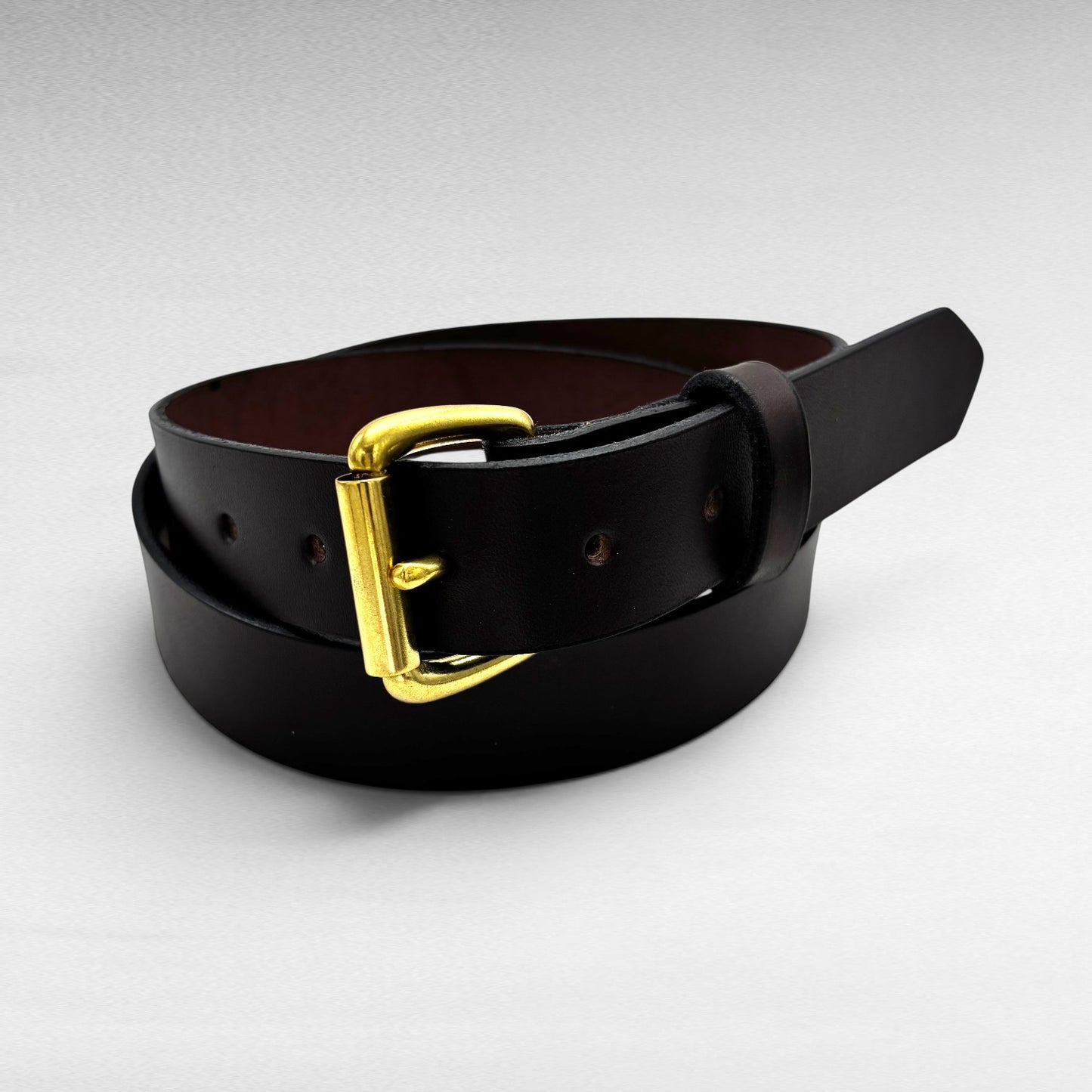 Dark Brown Bridle Leather Belt – 1 1/4” | Handcrafted in USA