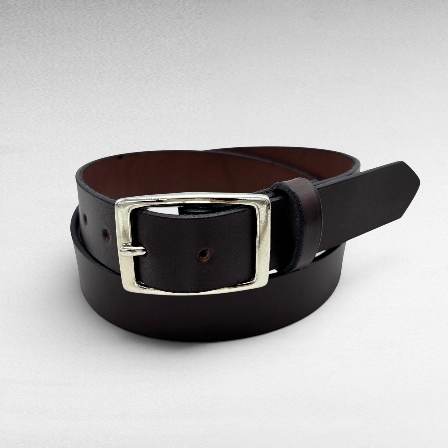 Dark Brown Bridle Leather Belt – 1 1/4” | Handcrafted in USA