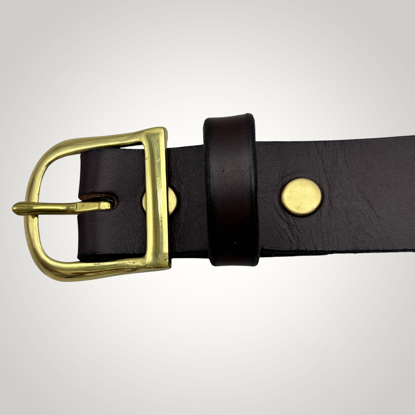 Dark Brown Bridle Leather Belt – 1 1/4” | Handcrafted in USA
