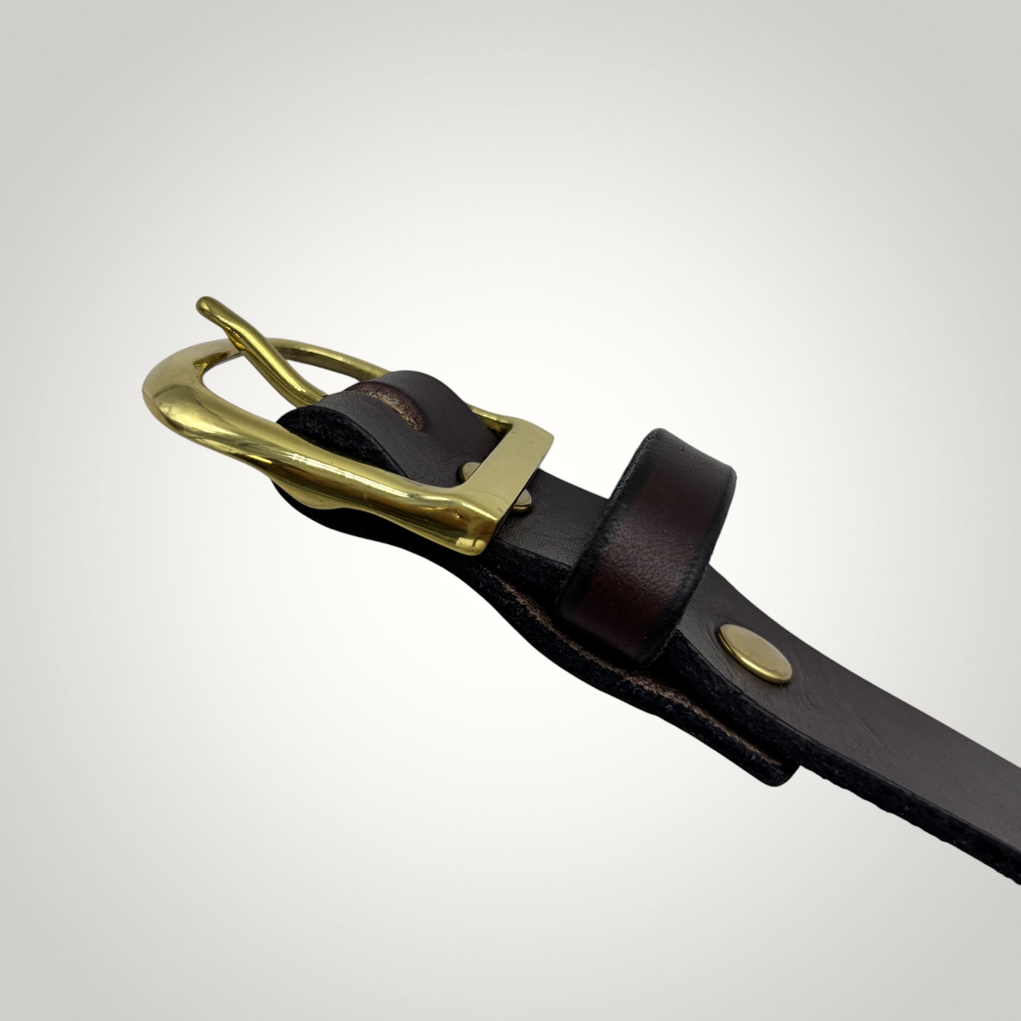 Dark Brown Bridle Leather Belt – 1 1/4” | Handcrafted in USA