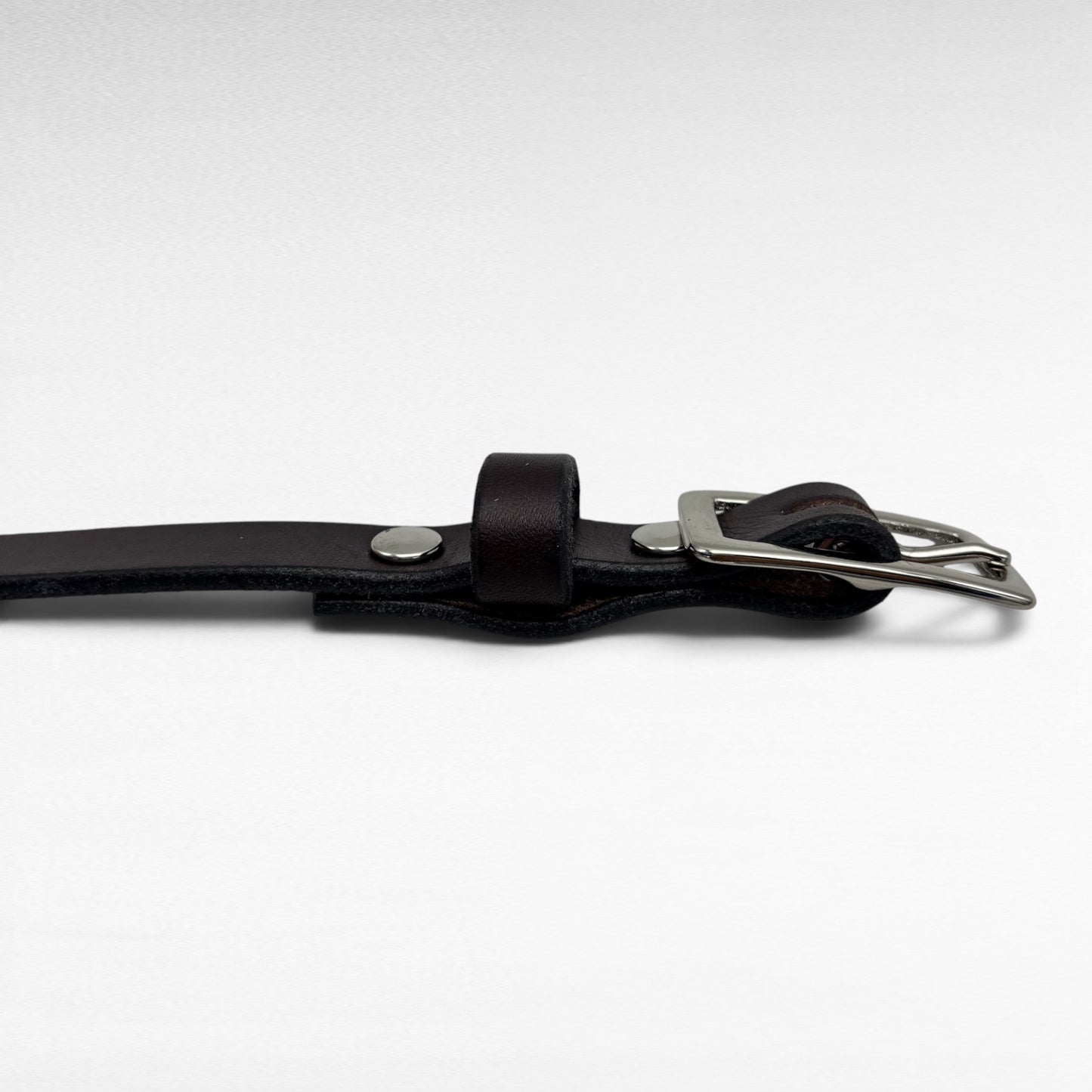 Dark Brown Bridle Leather Belt – 3/4” | Handcrafted in USA