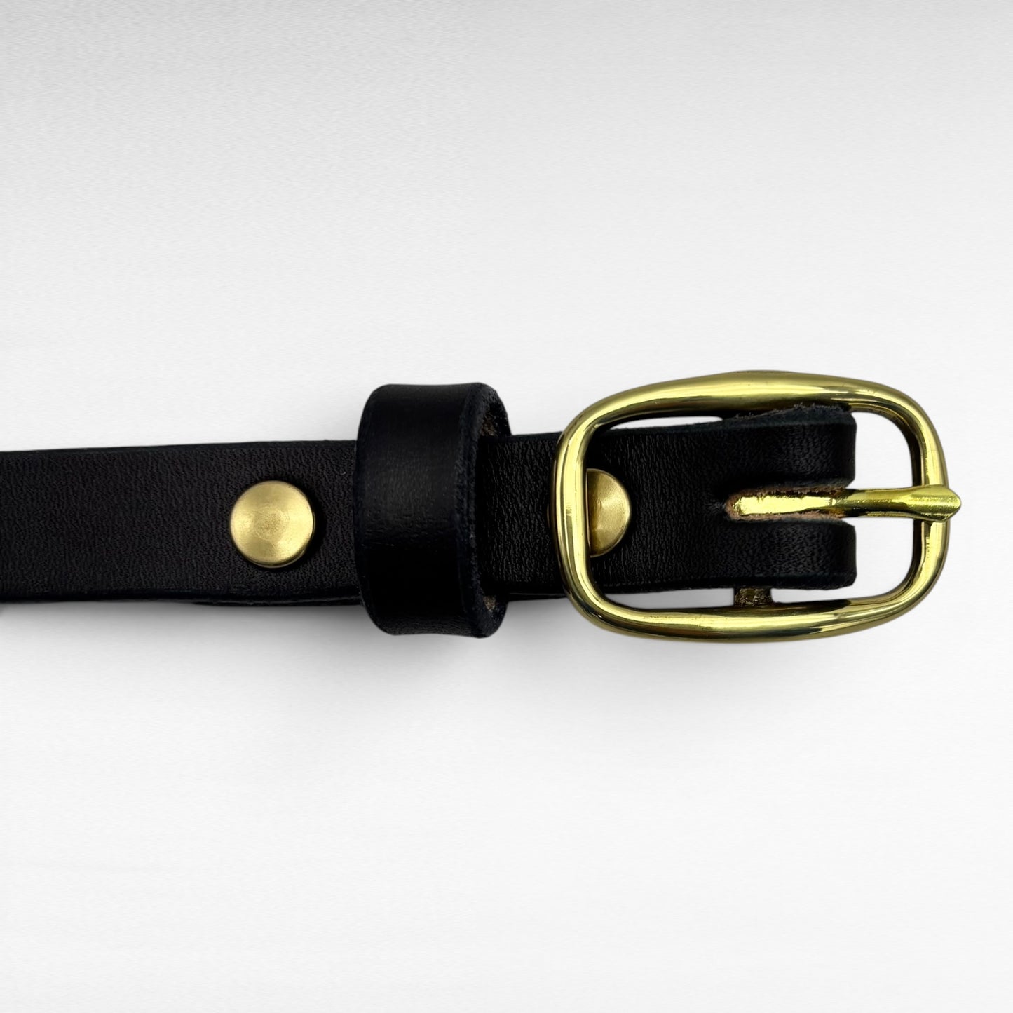 Dark Brown Bridle Leather Belt – 3/4” | Handcrafted in USA