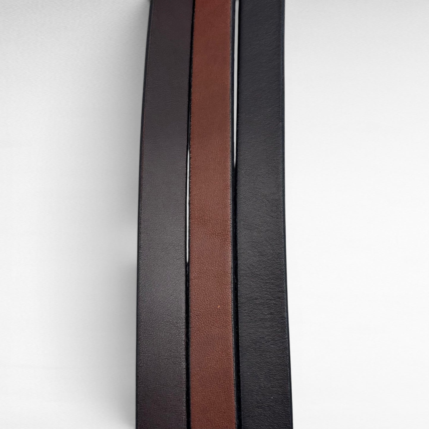 Dark Brown Bridle Leather Belt – 3/4” | Handcrafted in USA