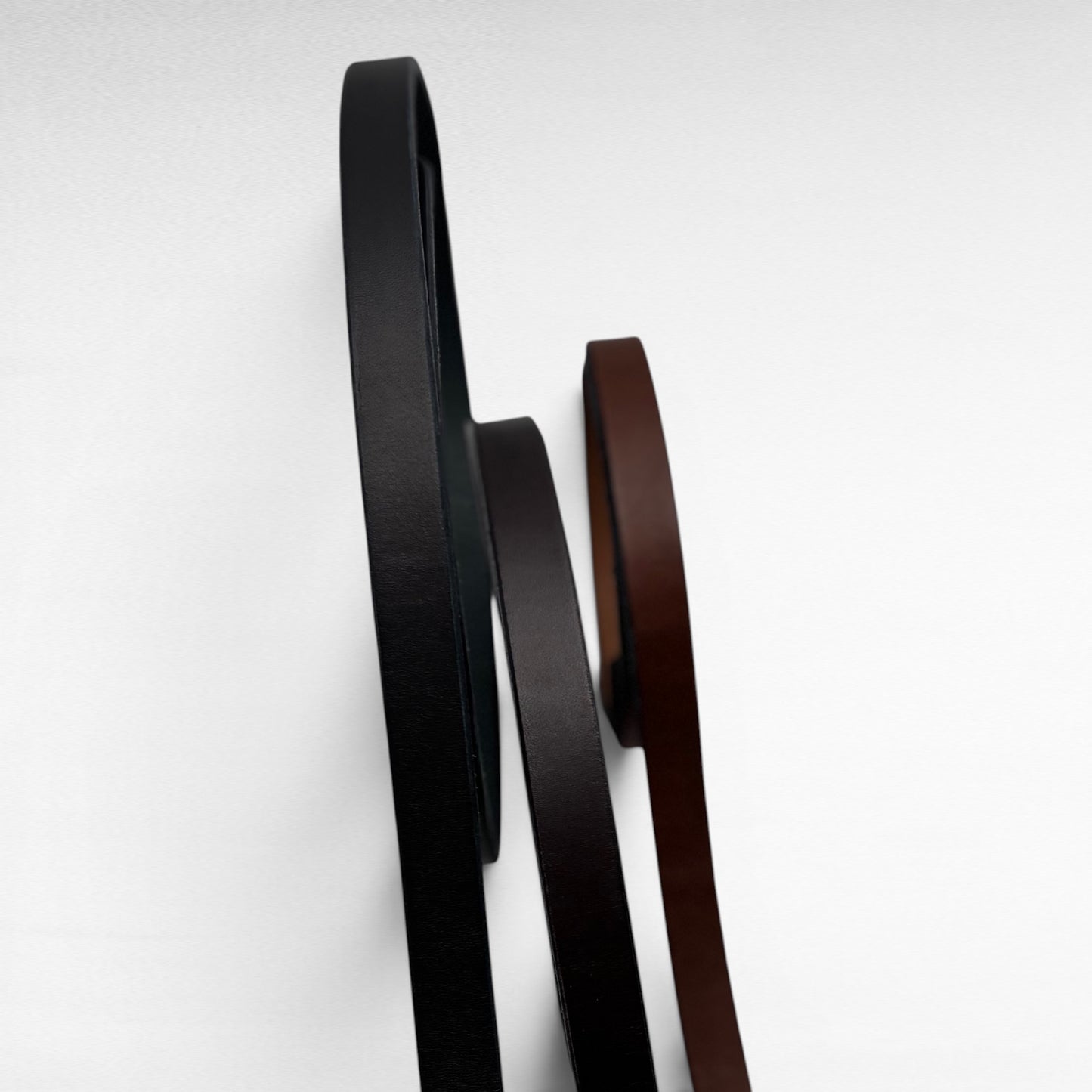 Black Bridle Leather Belt – 3/4” | Handcrafted in USA