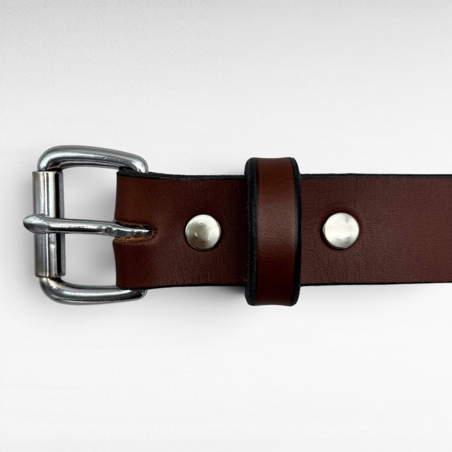 Brown Bridle Leather Belt – 3/4” | Handcrafted in USA
