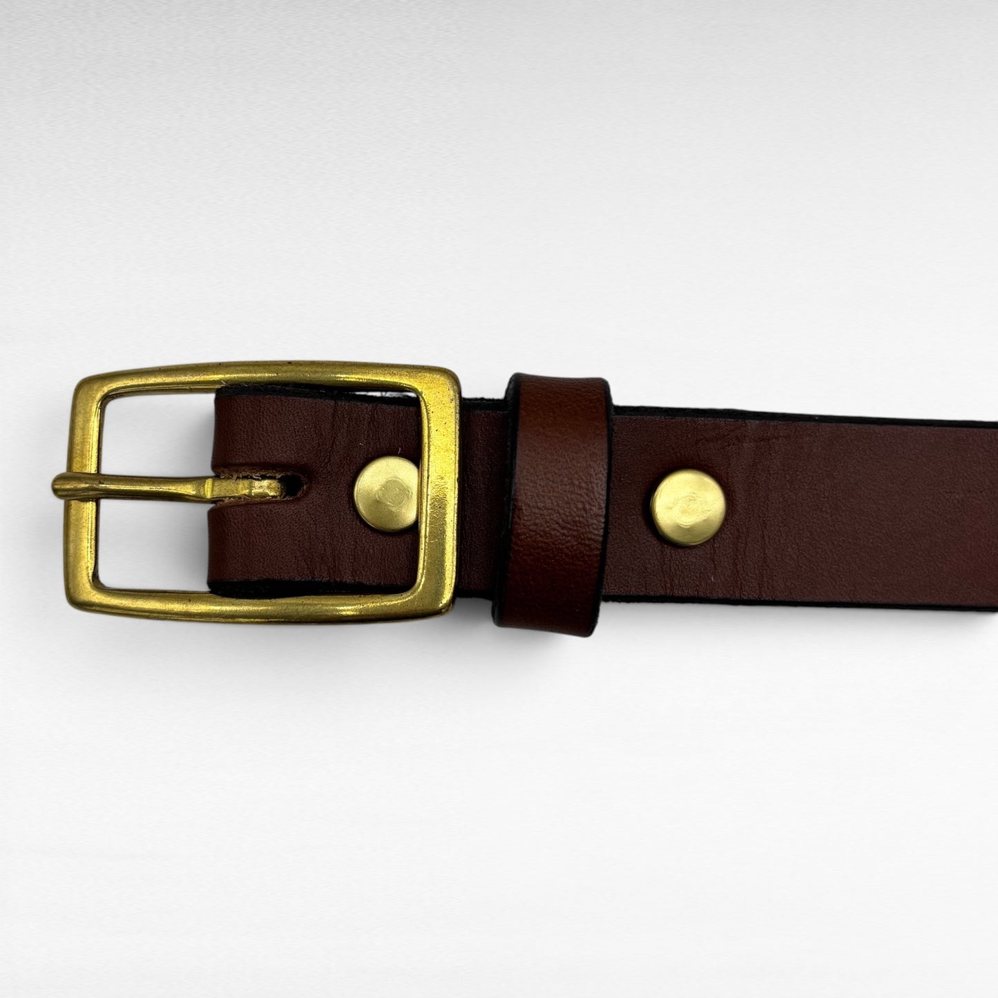 Brown Bridle Leather Belt – 3/4” | Handcrafted in USA