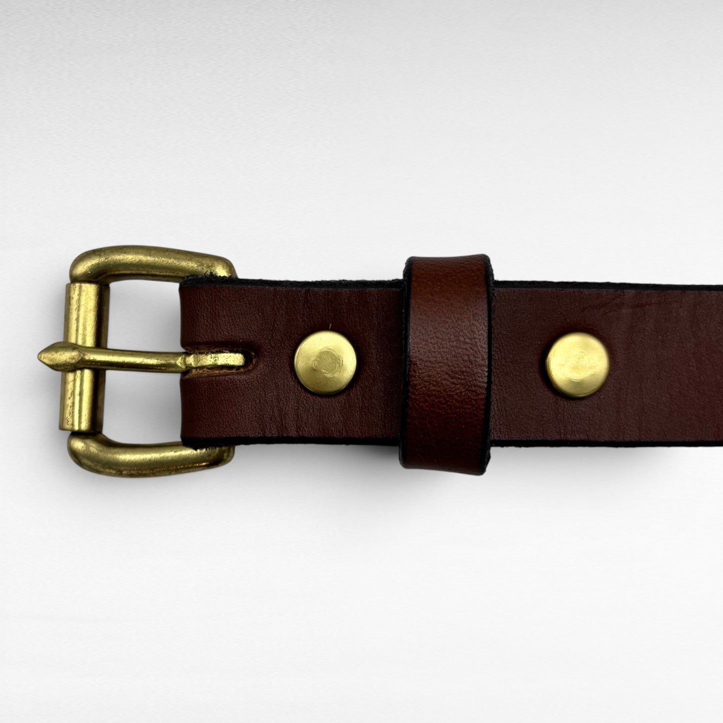 Brown Bridle Leather Belt – 3/4” | Handcrafted in USA
