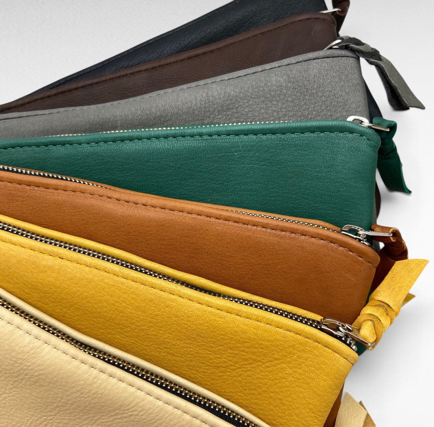 XXL Deer Skin Pouch – 10" Zipper